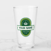 Happy St. Patrick's Day Personalisiert Bierglas Glas (Vorderseite)