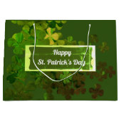 Happy St. Patrick's Day, personalisiert Große Geschenktüte (Vorderseite)