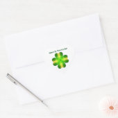 Happy St Patrick's Day, personalisiert Herz-Aufkleber (Umschlag)