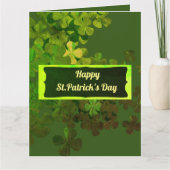 Happy St.Patrick's Day, personalisiert Karte (Vorderseite)
