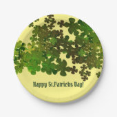 Happy St Patrick's Day, personalisiert Pappteller (Vorderseite)