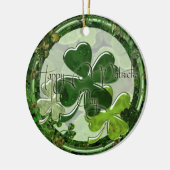 Happy St. Patrick's Day Photo Keramik Ornament (Links)