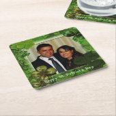 Happy St. Patrick's Day Photo Rechteckiger Pappuntersetzer (angewinkelt)