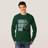 Happy St Patrick's Day Pinup Girl mit Kleeblatt T-Shirt (Vorne ganz)