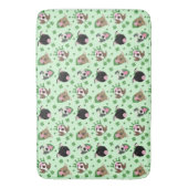 Happy St Patricks Day Pit Bull Hogs Badematte (Vorderseite Vertikal)