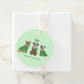 Happy St Patricks Day Pit Bull Hogs Geschenkanhänger (Beispiel)