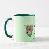 Happy St Patricks Day Pit Bull Hogs Tasse (Links)