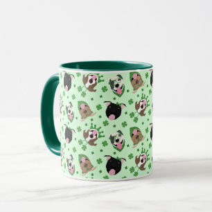 Happy St Patricks Day Pit Bull Hogs Tasse