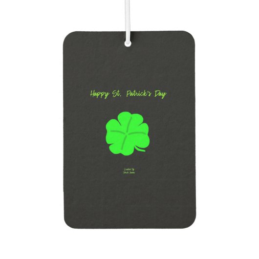 Happy St. Patrick's Day Portrait Air Freshener Autolufterfrischer (Vorderseite)