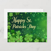 Happy St. Patrick's Day Postcard Feiertagspostkarte (Vorne/Hinten)