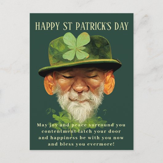 Happy St. Patricks Day Postcard Postkarte (Vorderseite)