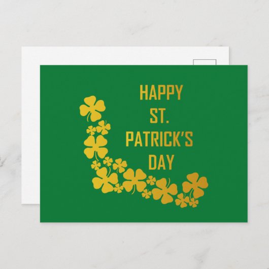Happy St. Patrick's Day Postcard Postkarte (Vorne/Hinten)