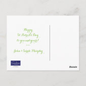 Happy St. Patrick's Day Postcard Postkarte (Rückseite)