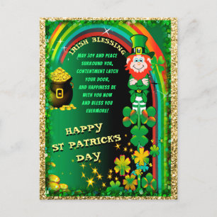 Happy St. Patricks Day Postcard Postkarte