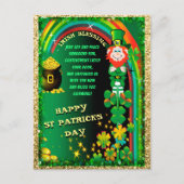 Happy St. Patricks Day Postcard Postkarte (Vorderseite)