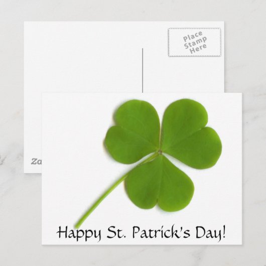 Happy St. Patrick's Day Postcard Postkarte (Vorne/Hinten)