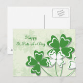 Happy St. Patrick's Day Postcard Postkarte (Vorne/Hinten)