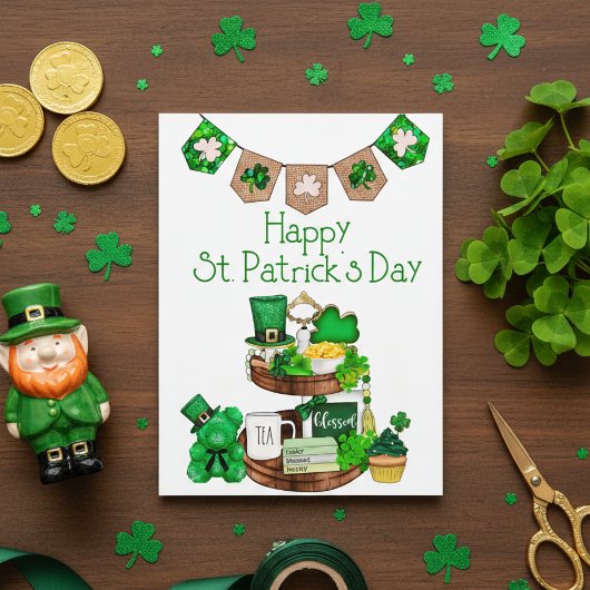 Happy St. Patrick's Day Postcard Postkarte