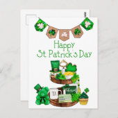 Happy St. Patrick's Day Postcard Postkarte (Vorne/Hinten)