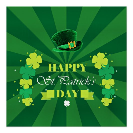 Happy St. Patrick's Day Poster (Vorderseite)