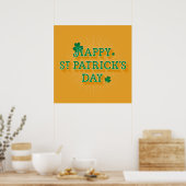 Happy St. Patrick's Day Poster 24x24 (Küche)