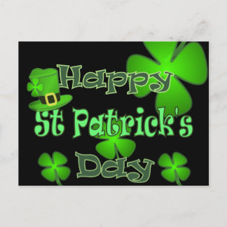 Happy St Patricks Day Postkarte