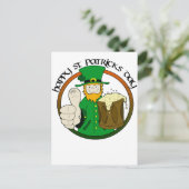 Happy St. Patricks Day Postkarte (Stehend Vorderseite)