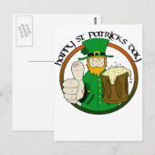 Happy St. Patricks Day Postkarte (Vorne/Hinten)