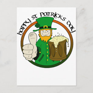 Happy St. Patricks Day Postkarte