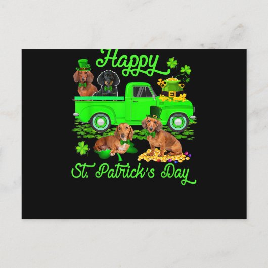 Happy St Patrick's Day Postkarte (Vorderseite)