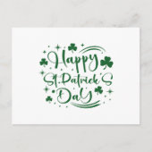 Happy St Patrick's Day Postkarte (Vorderseite)