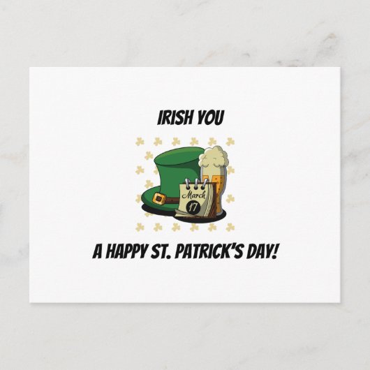 Happy St. Patrick's Day Postkarte (Vorderseite)