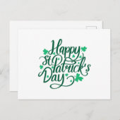 Happy St Patricks Day Postkarte (Vorne/Hinten)