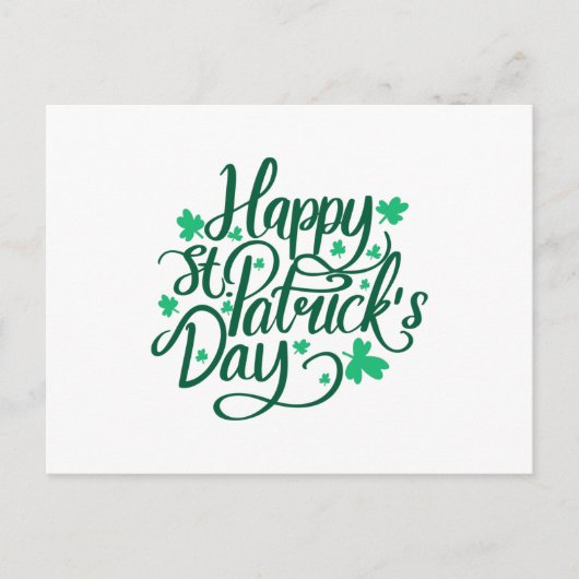 Happy St Patricks Day Postkarte (Vorderseite)