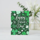 Happy St. Patrick's Day Postkarte (Stehend Vorderseite)