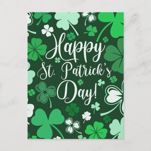 Happy St. Patrick's Day Postkarte (Vorderseite)