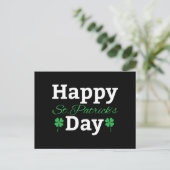Happy St Patrick's Day Postkarte (Stehend Vorderseite)