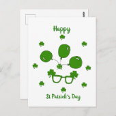 Happy St Patrick's Day Postkarte (Vorne/Hinten)