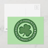 Happy St. Patricks Day Postkarte (Vorne/Hinten)