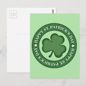 Happy St. Patricks Day Postkarte (Vorne/Hinten)