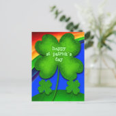 Happy St. Patrick's Day Postkarte (Stehend Vorderseite)