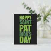 Happy St. Patrick's Day Postkarte (Stehend Vorderseite)