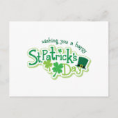 Happy St Patricks Day Postkarte (Vorderseite)