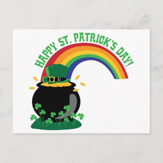 Happy St. Patricks Day Postkarte (Vorderseite)