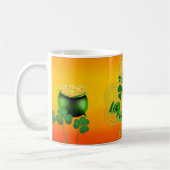 Happy St Patrick's Day Pot o' Gold Irland Kaffeetasse (Links)