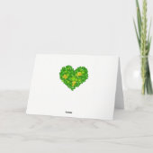 Happy St. Patrick's Day Pot of Gold and Rainbow Karte (Rückseite)