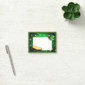 Happy St Patrick's Day Pot of Gold Green Luck Post-it Klebezettel (Büro)