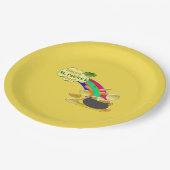 Happy St. Patrick's Day Pot of Gold Pappteller (Schrägansicht)