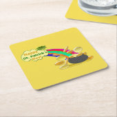 Happy St. Patrick's Day Pot of Gold Rechteckiger Pappuntersetzer (angewinkelt)