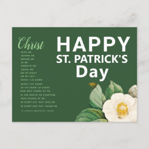 Happy St. Patrick's Day Prayer Postkarte